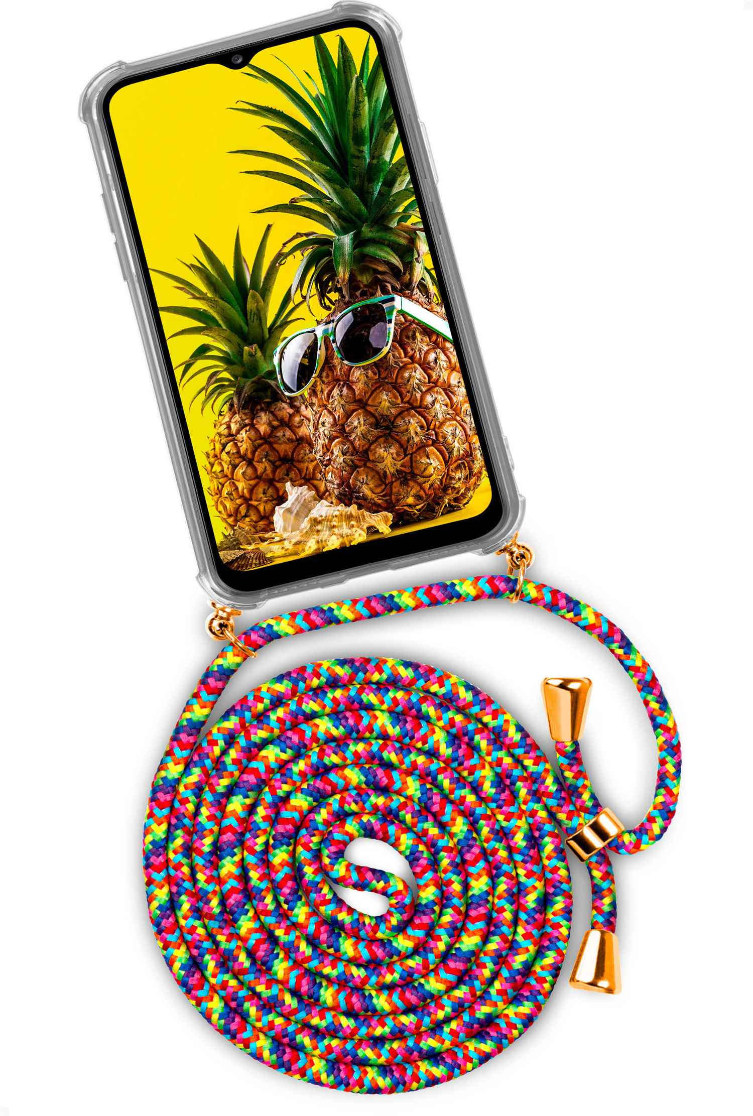 Friday Backcover, A12, Twist Fruity (Gold) ONEFLOW Case, Galaxy Samsung,