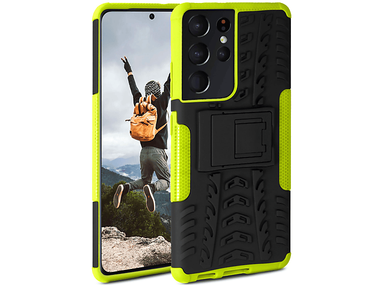 S21 Samsung, Tank Lime ONEFLOW Galaxy Case, Backcover, Ultra,