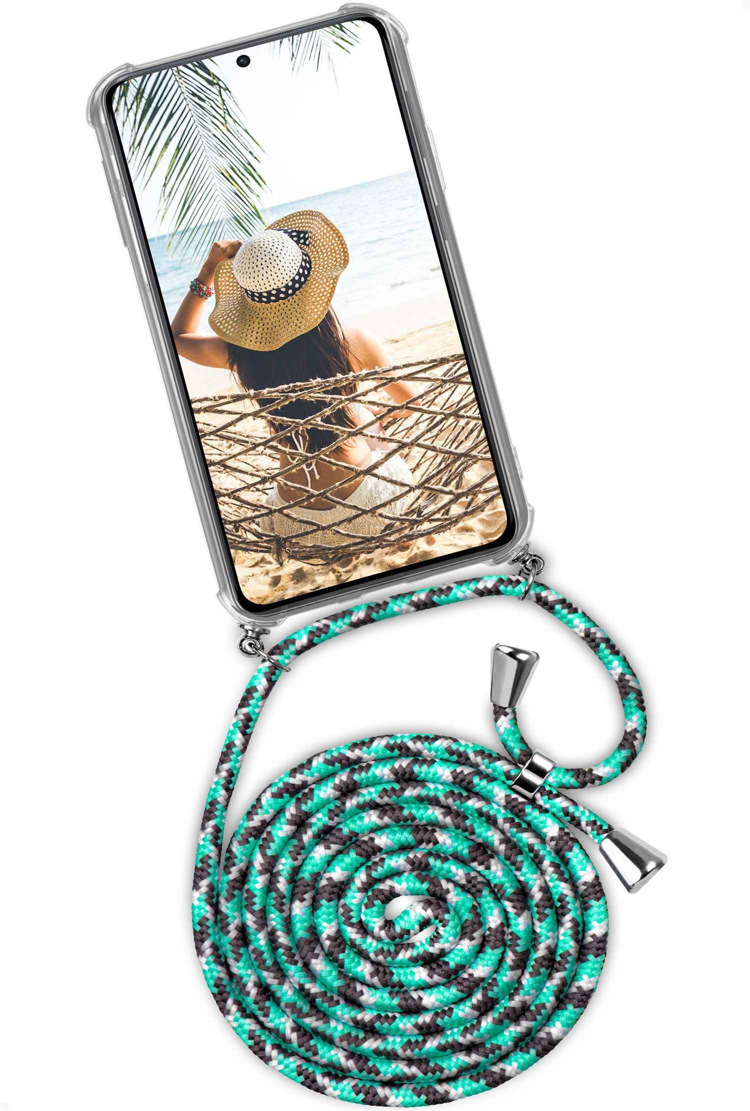 ONEFLOW Twist Case, S21 Plus, (Silber) Seashell Galaxy Samsung, Backcover