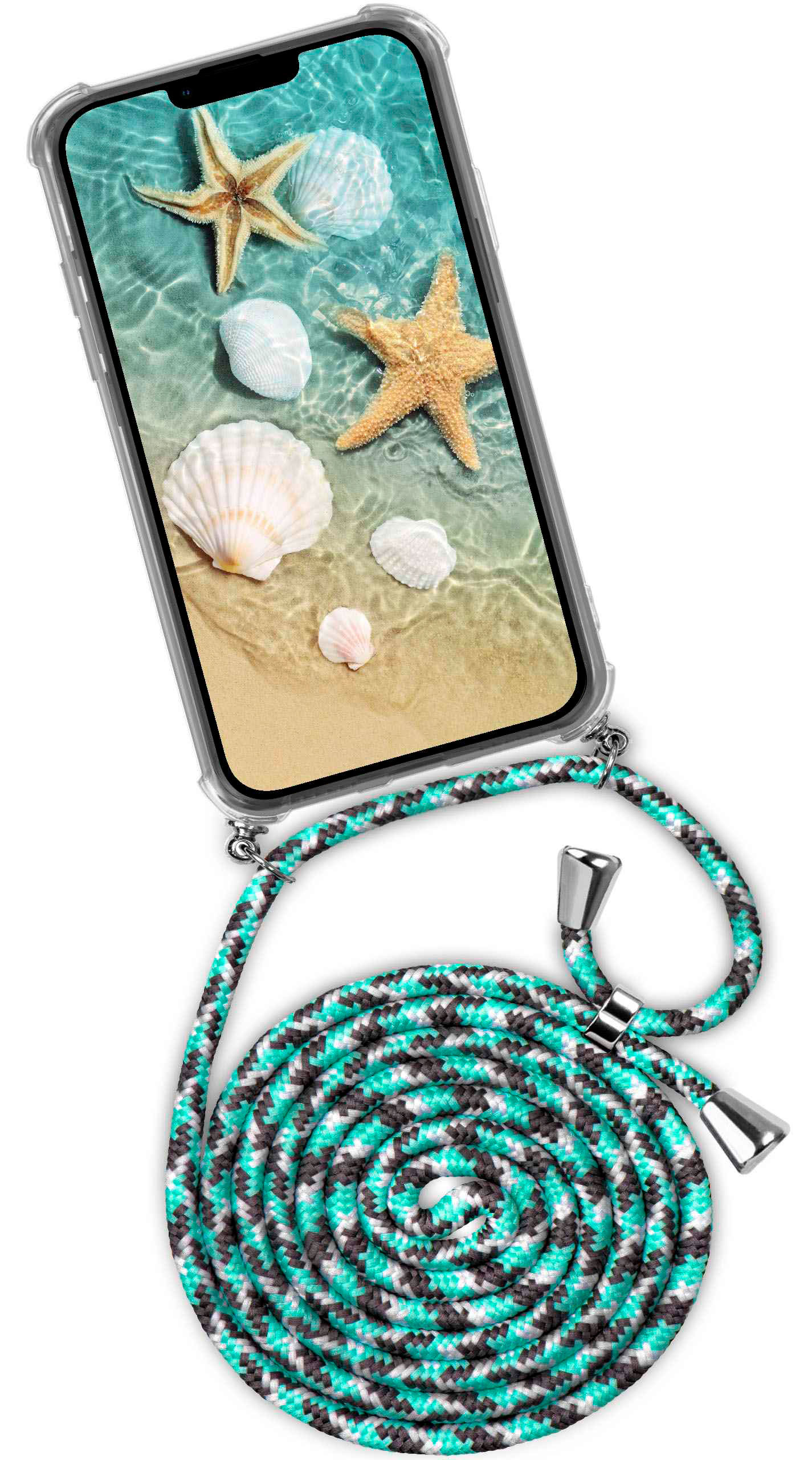 Twist (Silber) iPhone Backcover, Case, ONEFLOW Seashell 14, Apple,