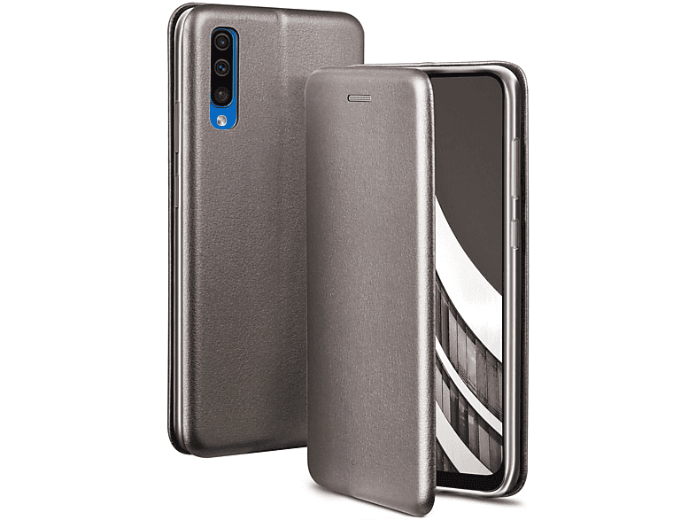 ONEFLOW Business Case, Flip Cover, Samsung, Galaxy A50, Skyscraper - Grey | Flipcover