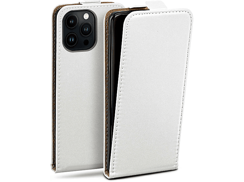 MOEX Flip Case, Flip Cover, Apple, iPhone 14 Pro, Pearl-White