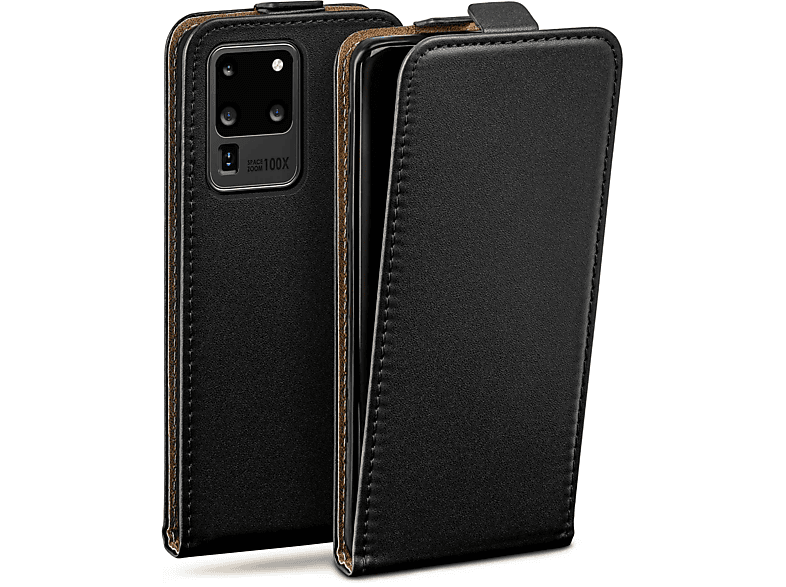 Case, Flip Ultra Cover, Samsung, Flip Deep-Black 5G, MOEX S20 Galaxy