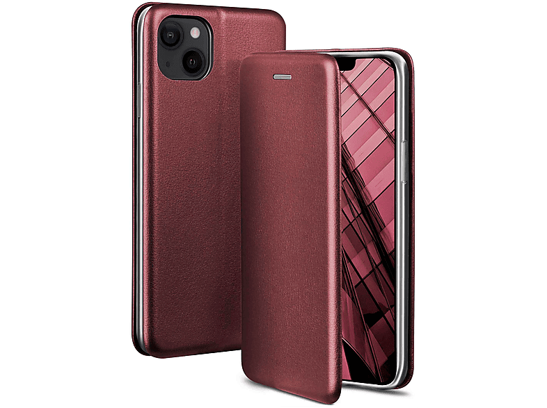 ONEFLOW Business Case, Flip Cover, 14 Burgund Plus, Apple, Red iPhone 