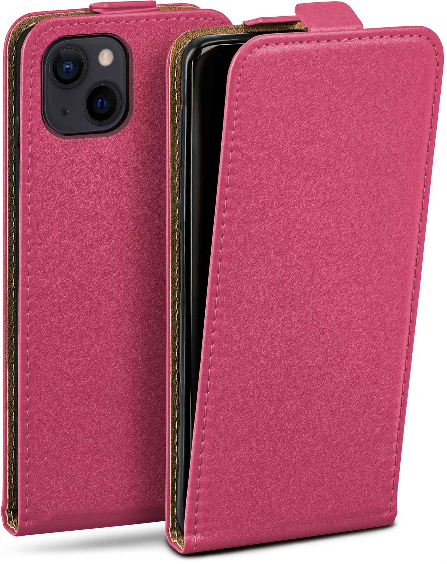 MOEX Flip Case, Flip Apple, iPhone Cover, 14 Berry-Fuchsia Plus