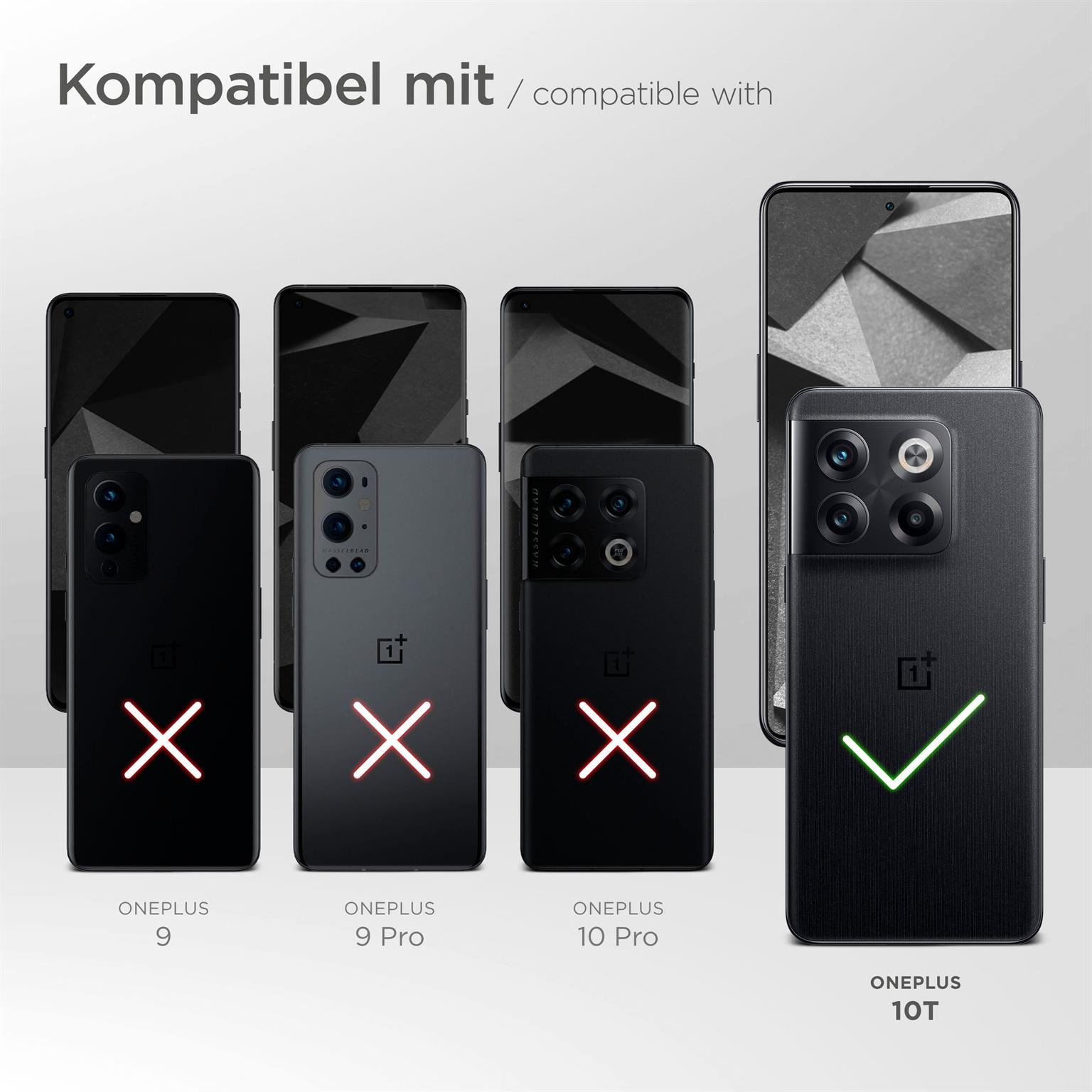 OnePlus, 10T, Handykette, Rot Weiss Backcover, MOEX Blau