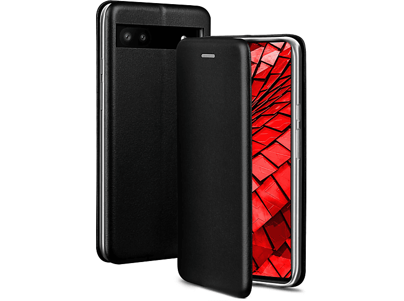 ONEFLOW Business Case, Flip Cover, Google, Pixel 6a, Tuxedo Black