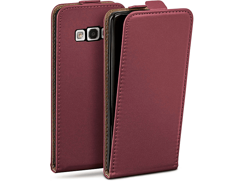 MOEX Flip Case, Samsung, Maroon-Red Flip Cover, S3, Galaxy