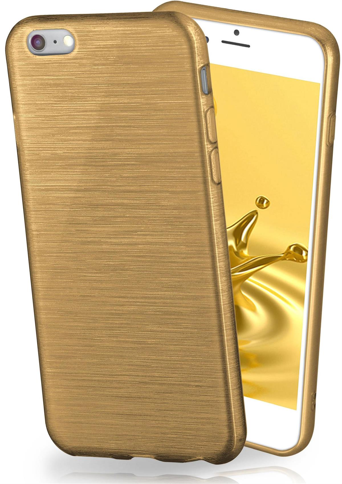7, Ivory-Gold Backcover, iPhone Apple, Brushed Case, MOEX