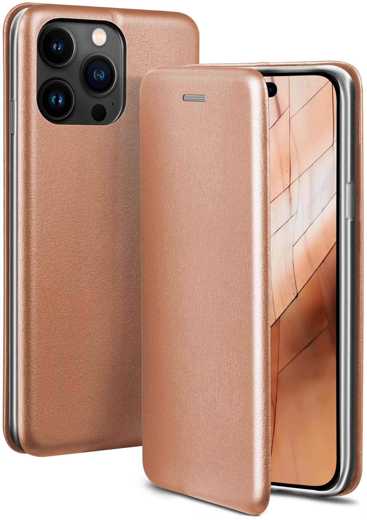 ONEFLOW Business Case, - Apple, iPhone Pro 14 Max, Cover, Rosé Flip Seasons
