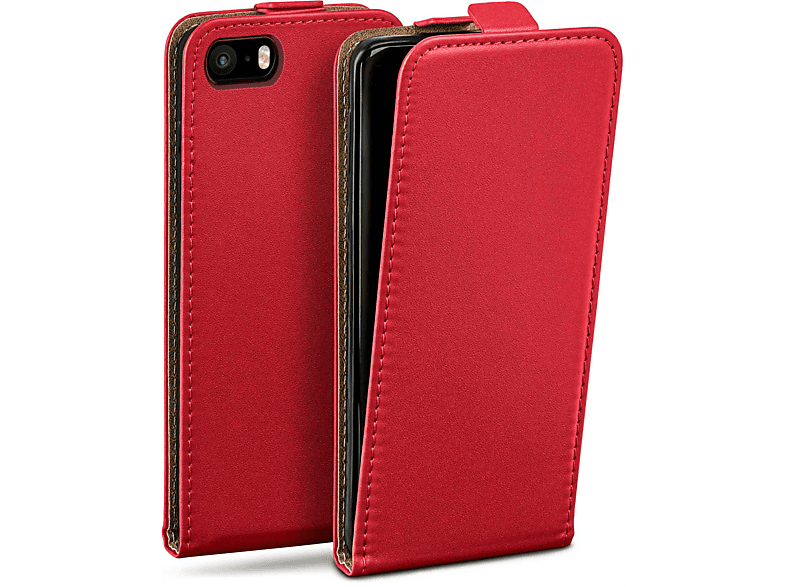 MOEX Flip Case, Flip Cover, Apple, iPhone SE 1. Generation (2016), BlazingRed MediaMarkt