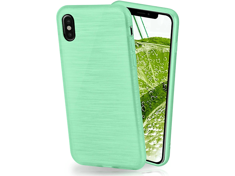 MOEX Brushed Case, Backcover, Apple, iPhone X, Mint-Green
