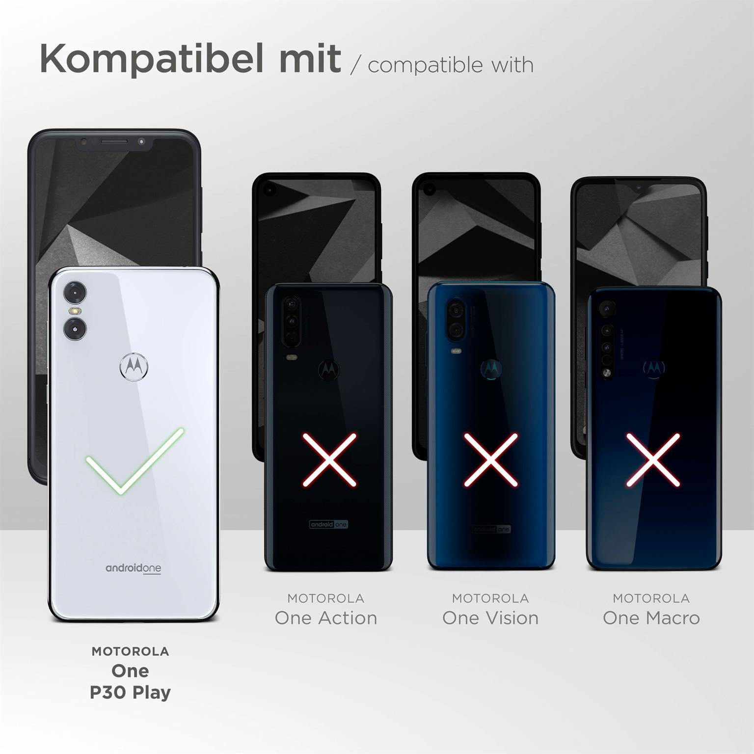 Motorola, Deep-Black Cover, Flip Play, Case, Flip P30 MOEX