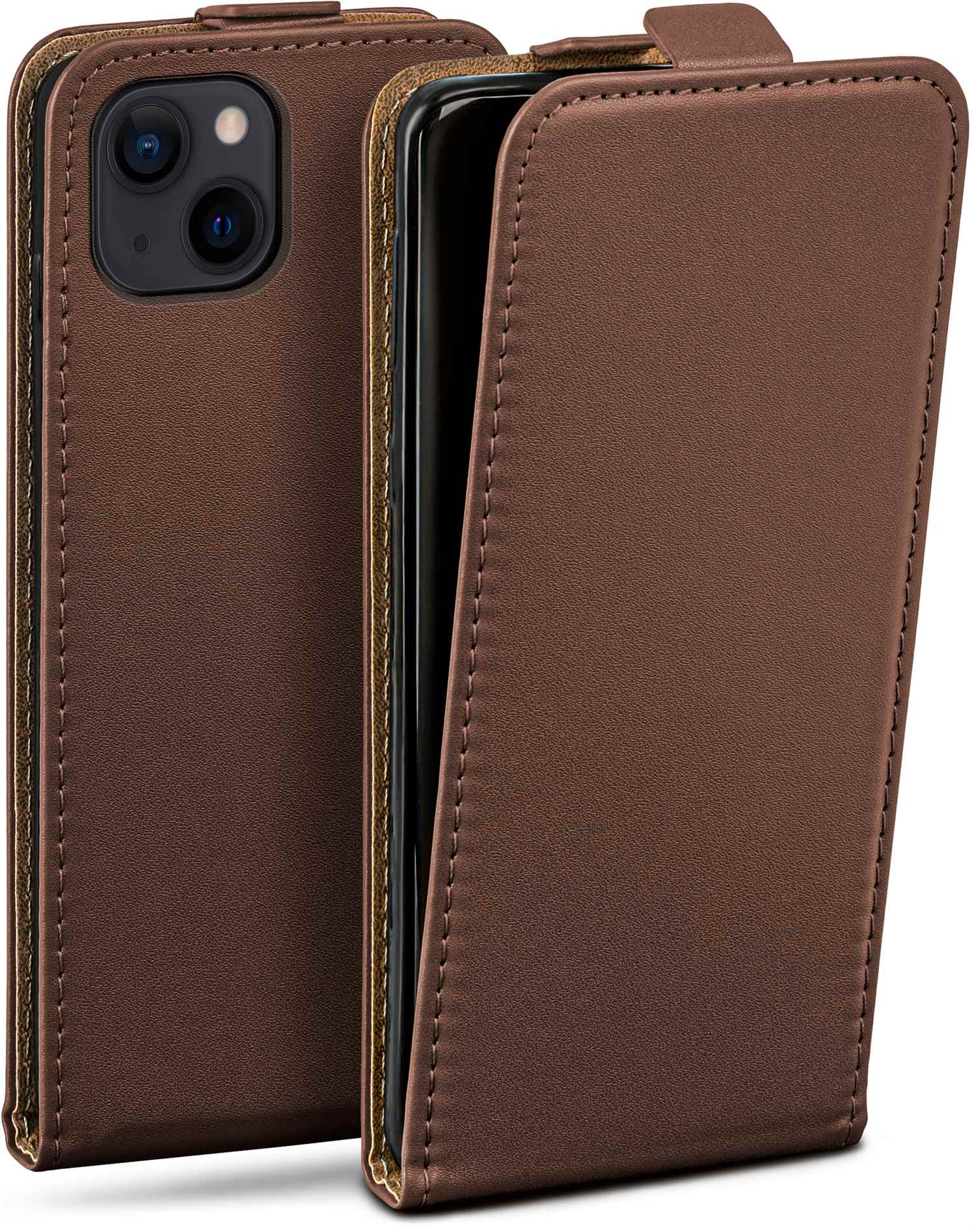 Apple, 14, Flip MOEX iPhone Case, Oxide-Brown Flip Cover,