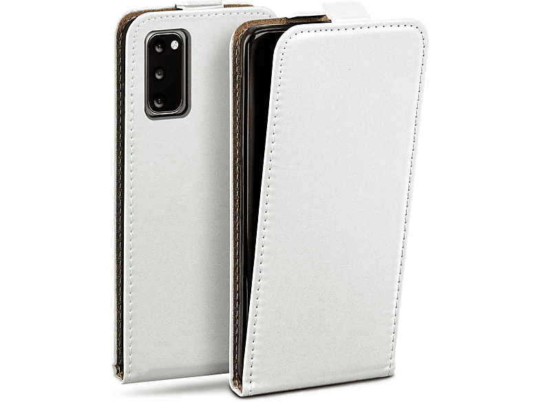 MOEX Flip Case, Flip Cover, Samsung, Galaxy S20 5G, Pearl-White