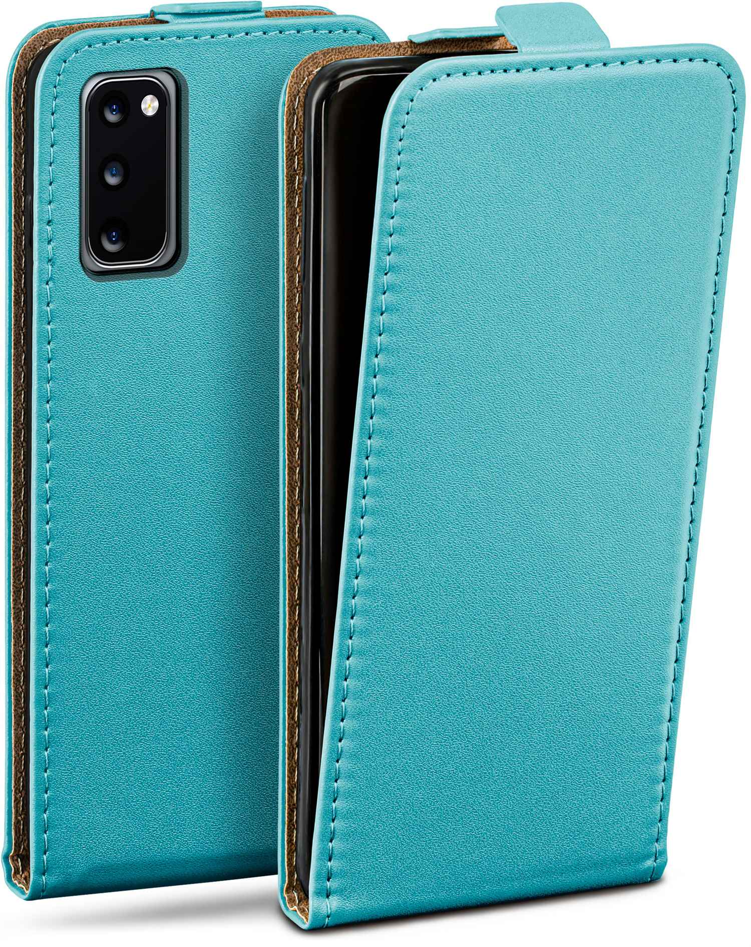 MOEX Flip Case, Flip 5G, Aqua-Cyan Cover, Galaxy S20 Samsung