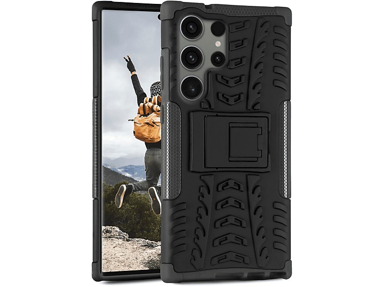 ONEFLOW Tank Case, Backcover, Samsung, Galaxy S23 Ultra, Obsidian