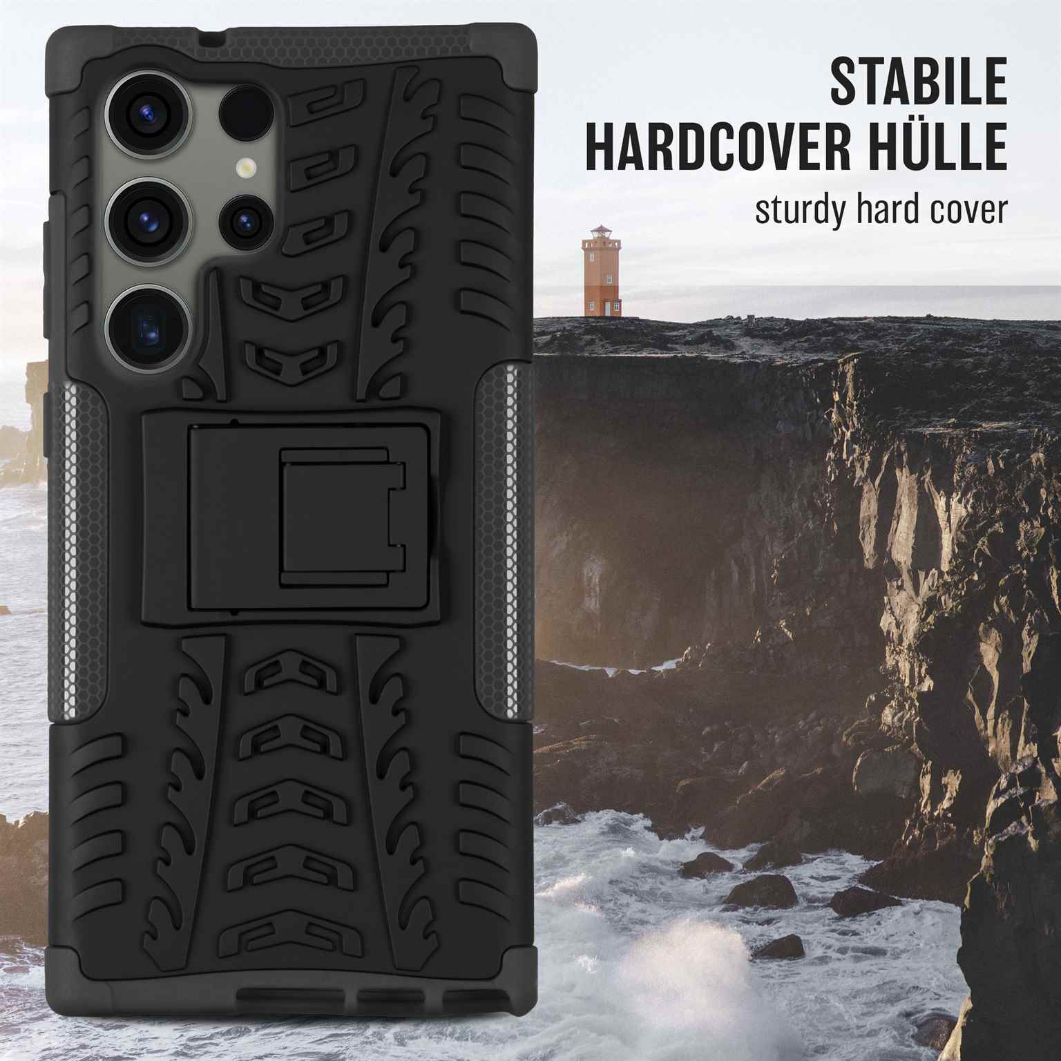 ONEFLOW Tank Case, Backcover, Samsung, Obsidian Galaxy S23 Ultra