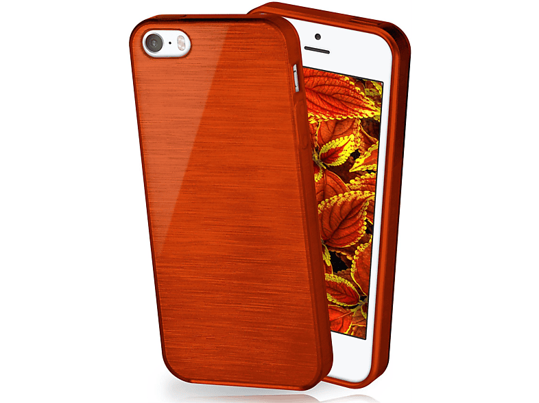Apple, 5, MOEX Backcover, Indian-Red Brushed iPhone Case,