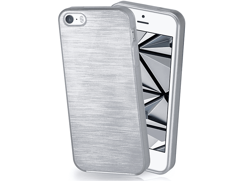 MOEX Brushed Case, Backcover, Apple, iPhone 5s, Platin-Silver