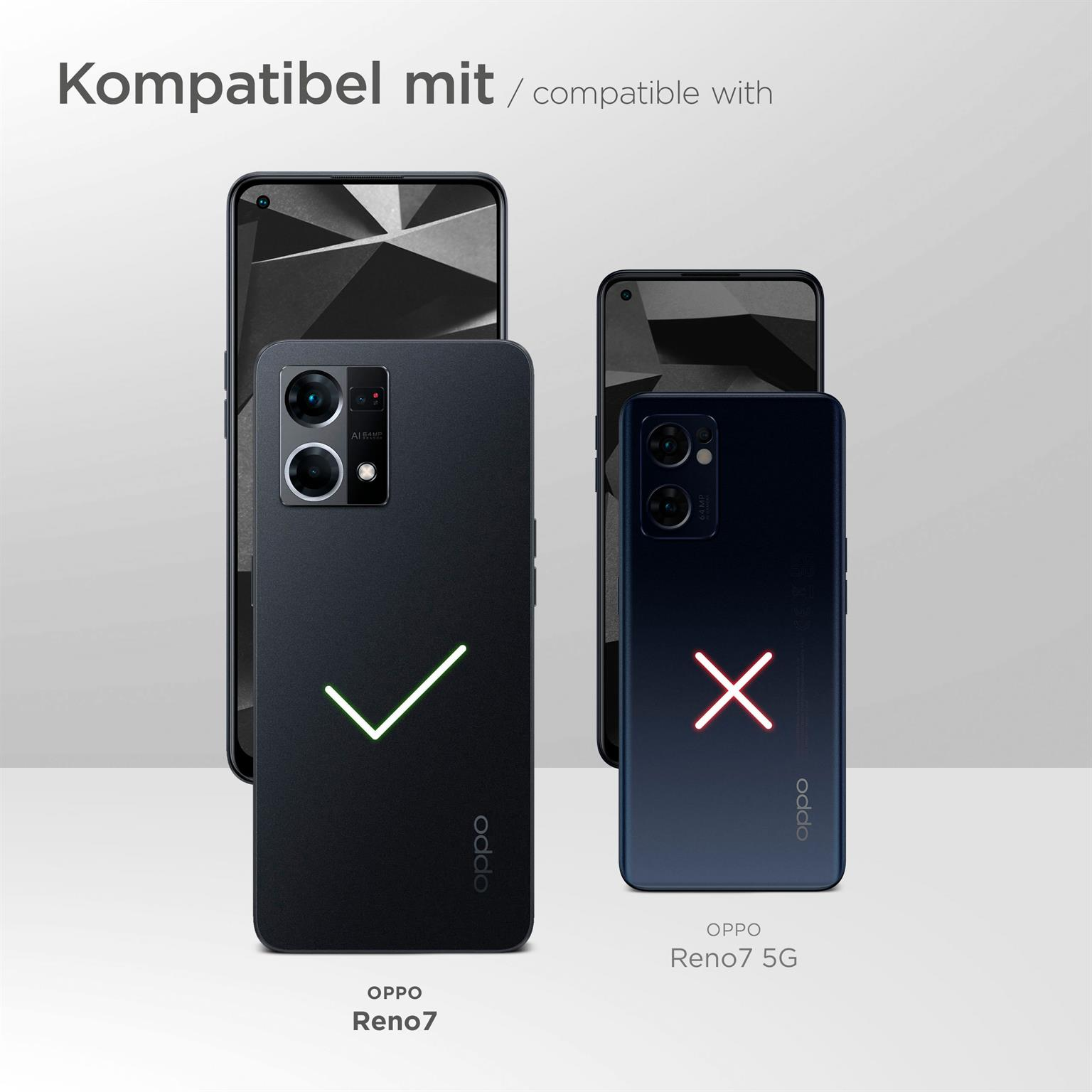 Handyhüllen mit verschiedenen Telefonen. Eine Hülle hat ein Häkchen, die andere ein X.