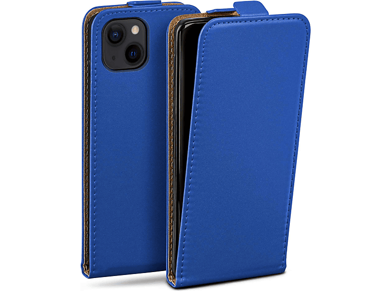 MOEX Plus, Flip iPhone Apple, Flip Case, Royal-Blue Cover, 14