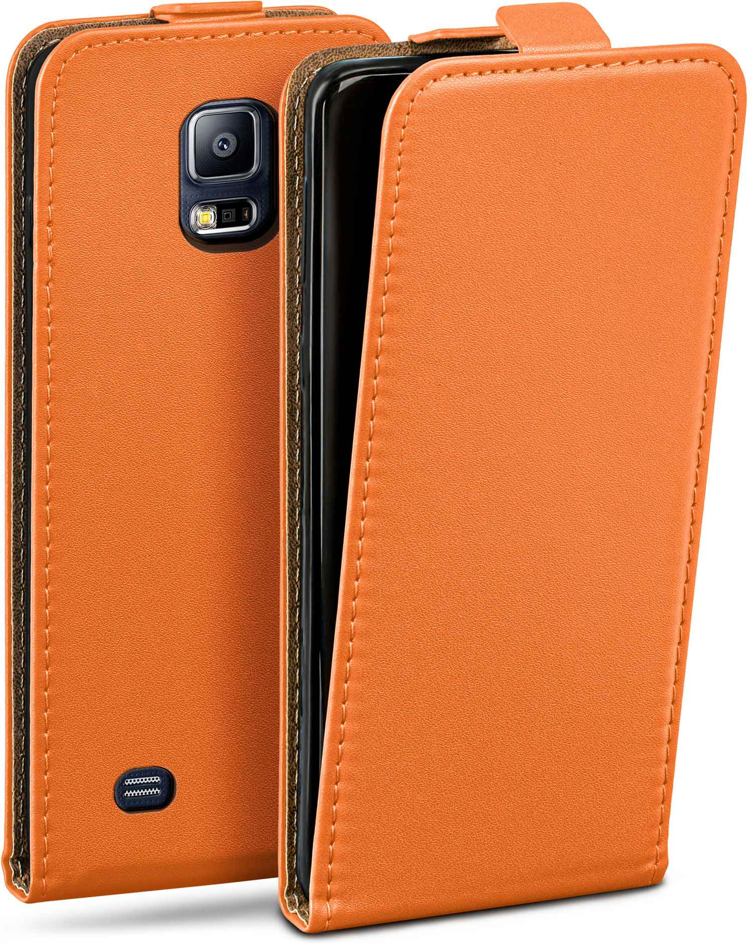 MOEX Flip Case, Flip S5 Neo, Samsung, Cover, Galaxy Canyon-Orange