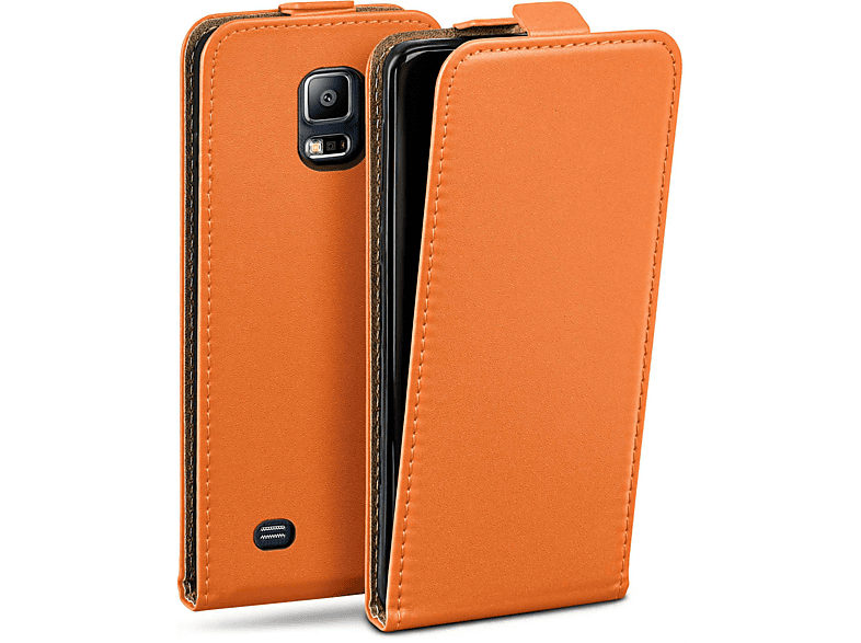MOEX Flip Case, Flip Cover, Samsung, Galaxy S5 Neo, Canyon-Orange