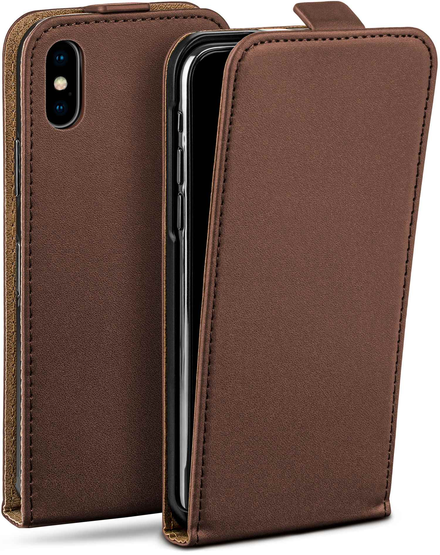 Oxide-Brown Case, Cover, X, iPhone Apple, Flip Flip MOEX