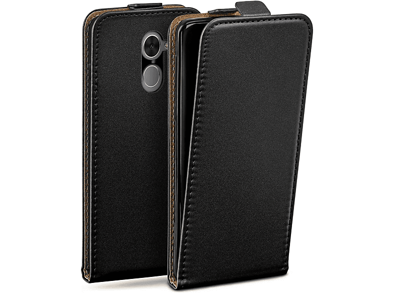 MOEX Flip Case, Flip Cover, Huawei, Y7 Prime (2017), Deep-Black