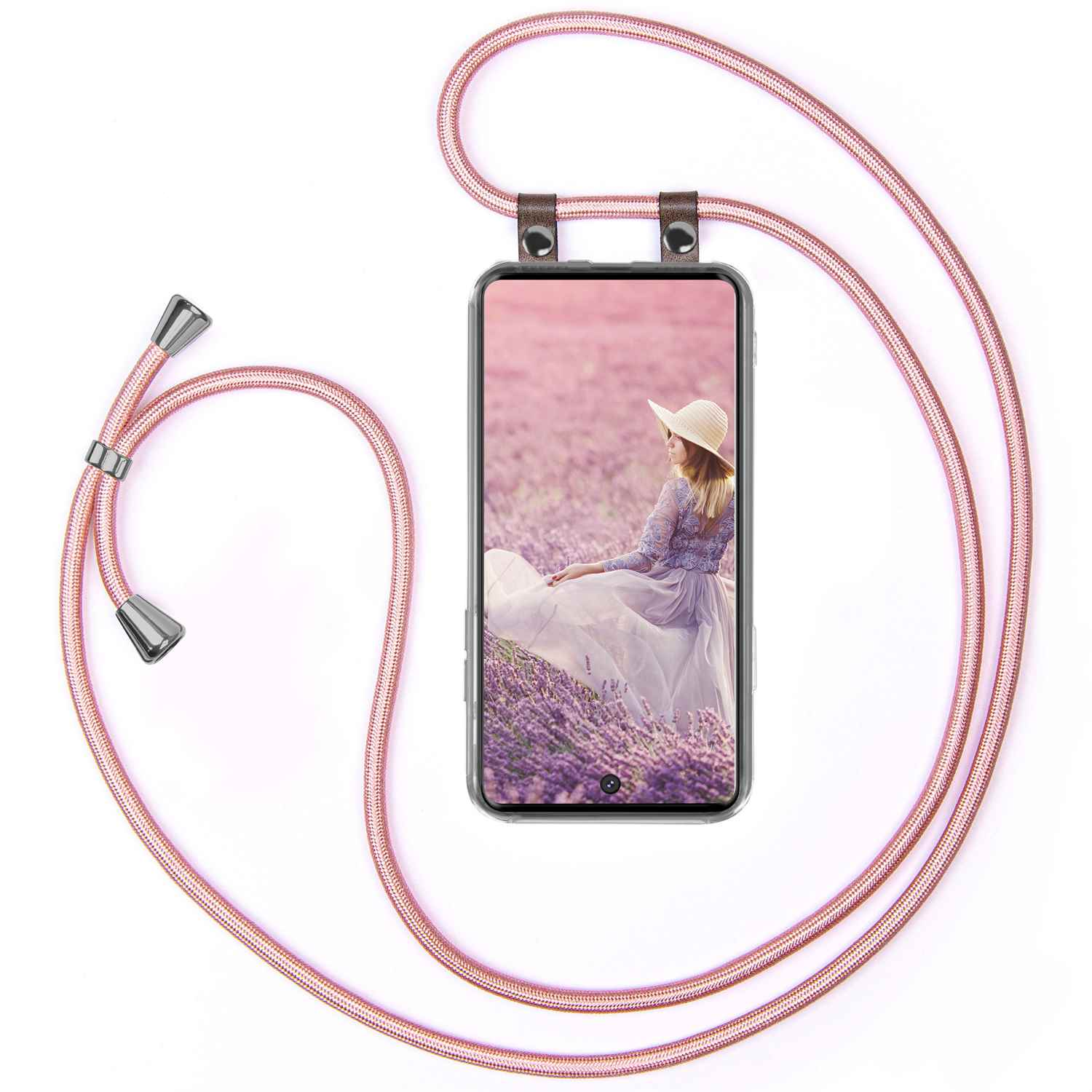 Rose 5G, Samsung, S20 Backcover, Plus MOEX Handykette, Galaxy Gold