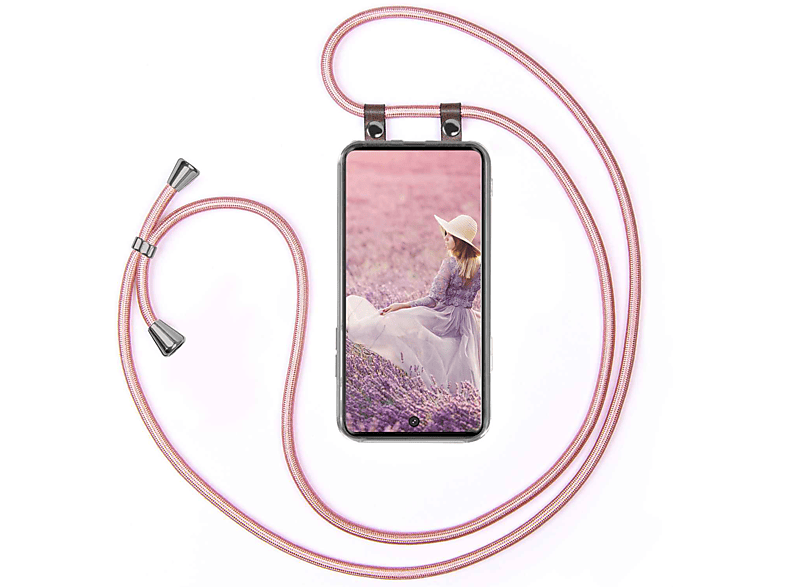 Rose Handykette, 5G, Backcover, Samsung, S20 Plus MOEX Galaxy Gold