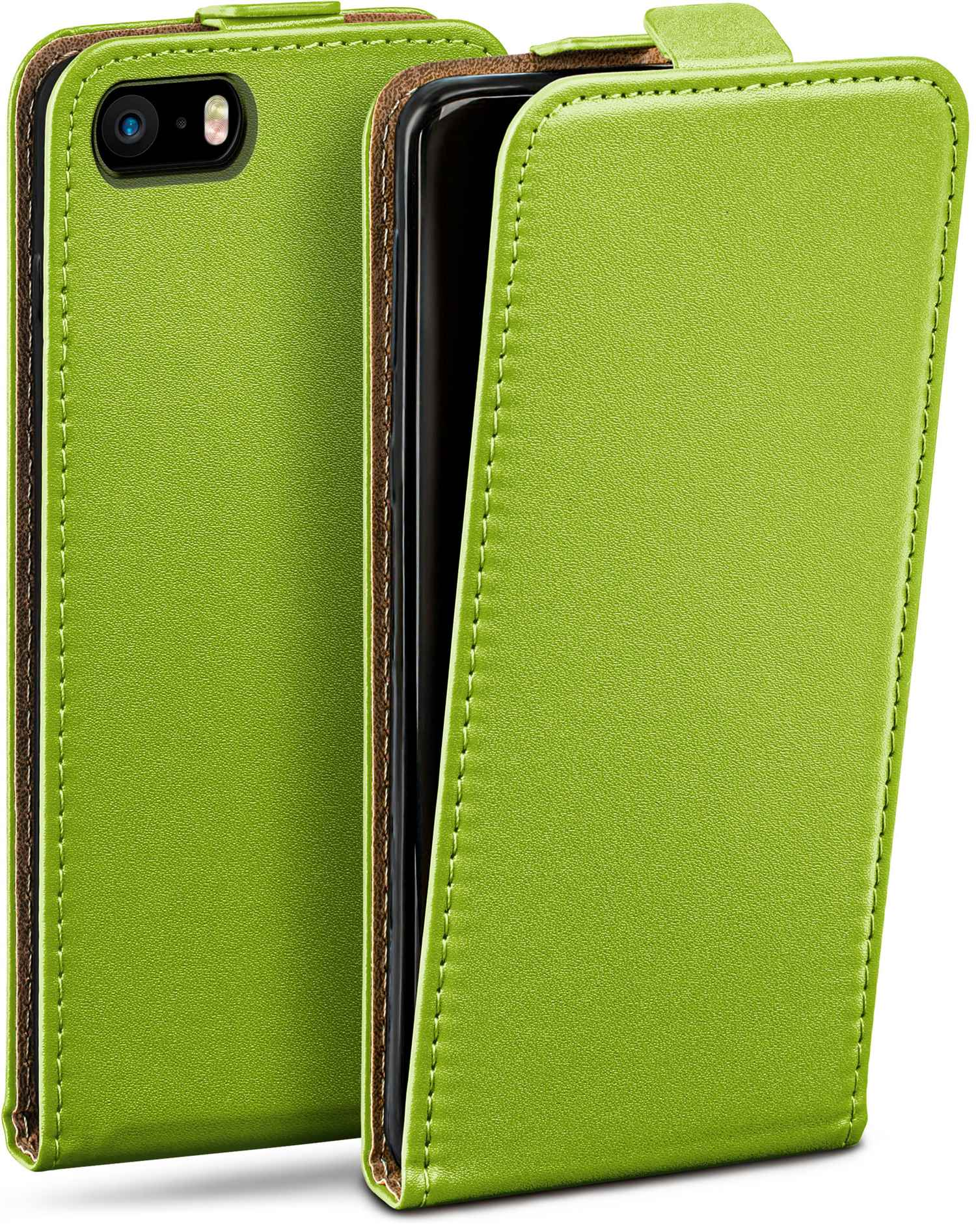 MOEX Flip Case, Flip iPhone Cover, Generation SE (2016), Lime-Green 1. Apple