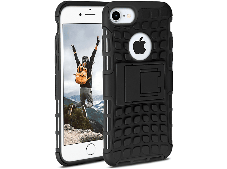 ONEFLOW Tank Case, Backcover, Apple, iPhone 8, Obsidian