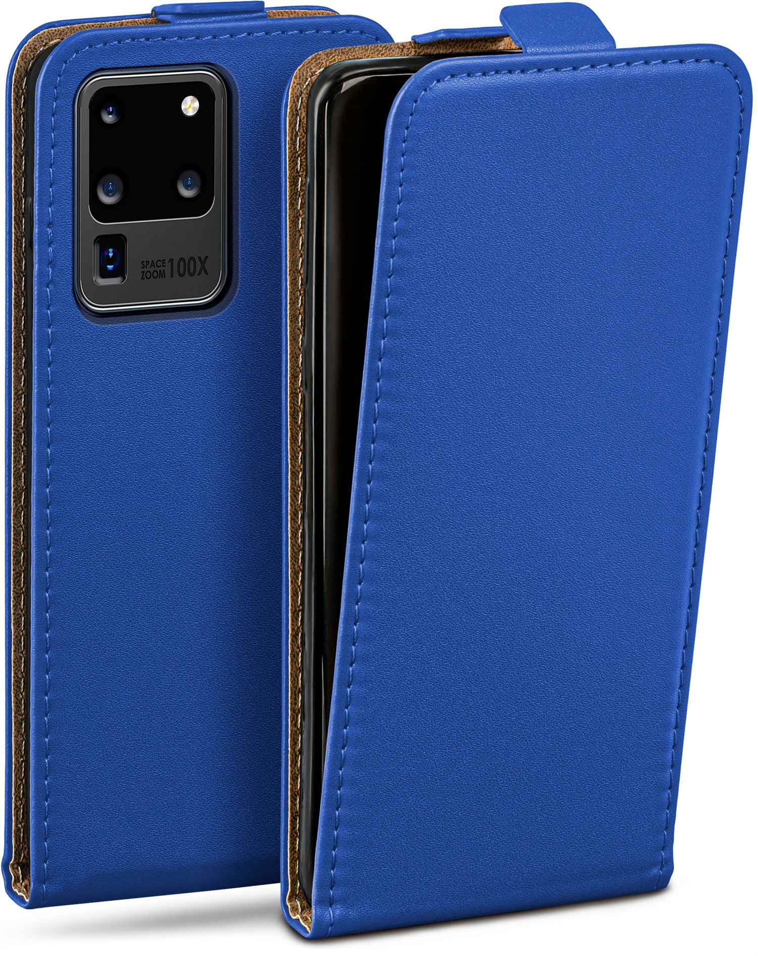 MOEX Flip Galaxy Cover, S20 Ultra, Royal-Blue Case, Flip Samsung