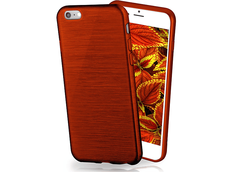 Apple, MOEX Indian-Red Case, Plus, Brushed Backcover, iPhone 6