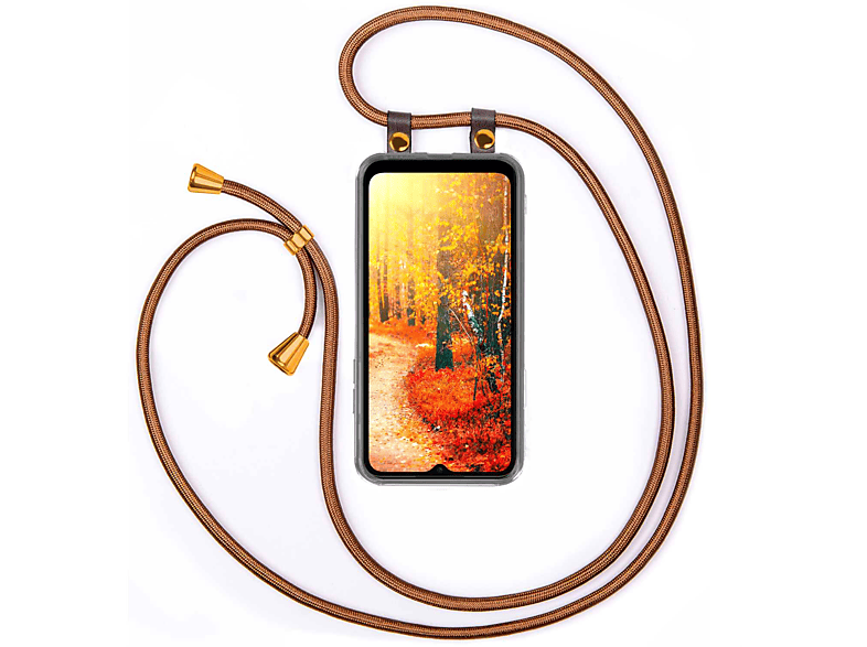 MOEX Handykette, Backcover, Samsung, Galaxy A04s, Shiny Brown