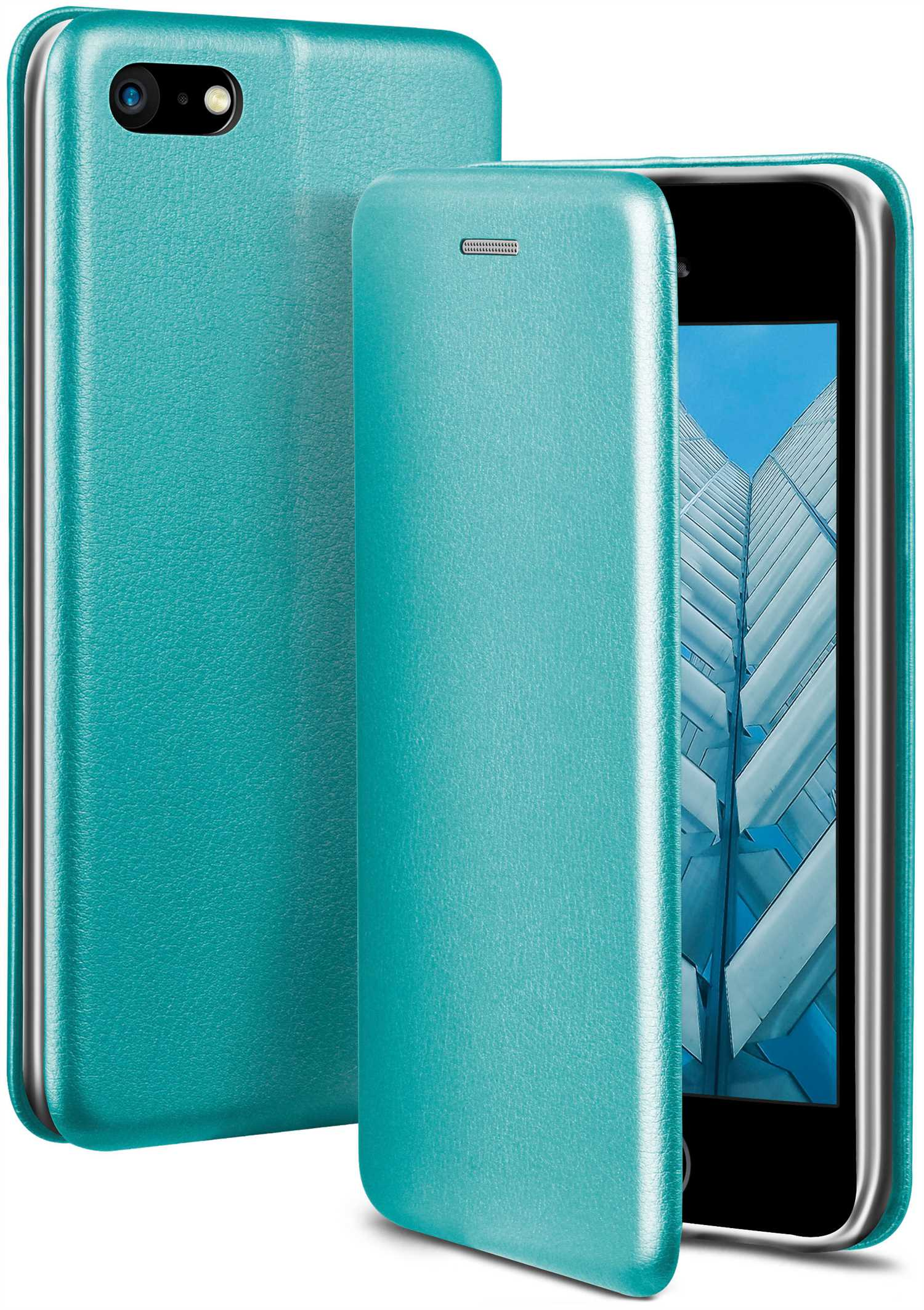 ONEFLOW Business - Cover, Blue Case, Flip Apple, Worldwide iPhone 5