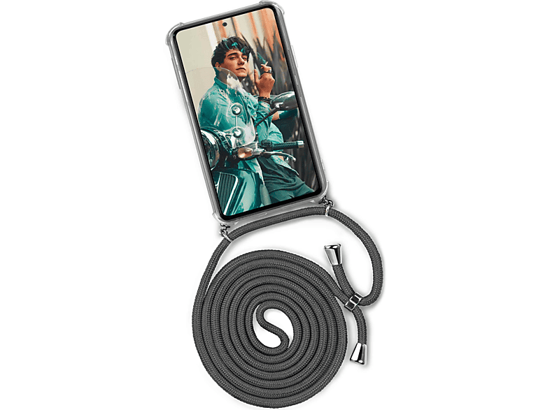ONEFLOW Twist Case, 5G, Backcover, Galaxy M53 (Silber) Cool Elephant Samsung