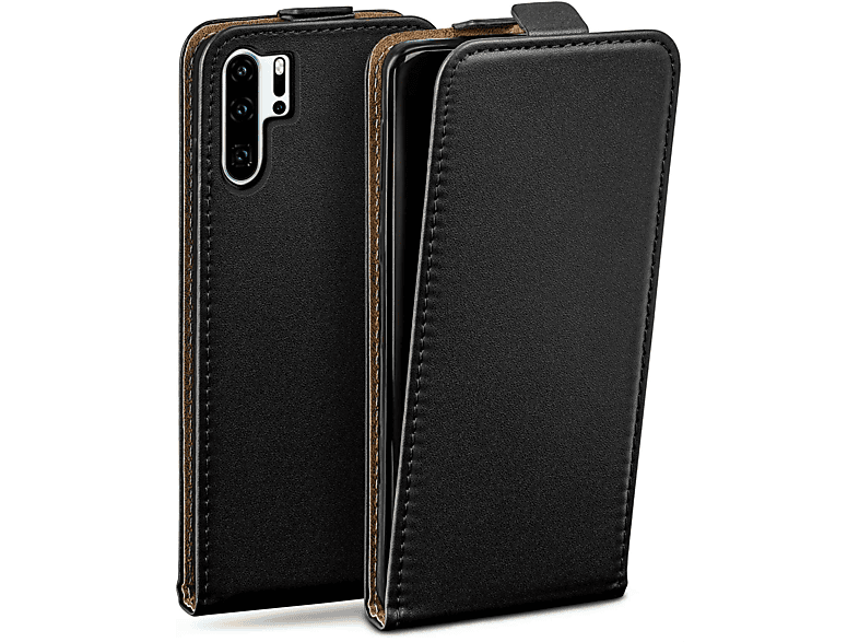 MOEX Flip Case, Flip Cover, P30 New Huawei, Deep-Black Pro Edition