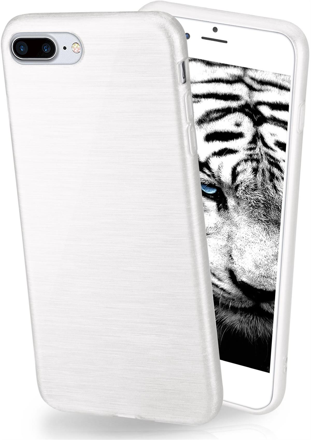 MOEX Backcover, Case, iPhone Pearl-White Brushed Plus, Apple, 8