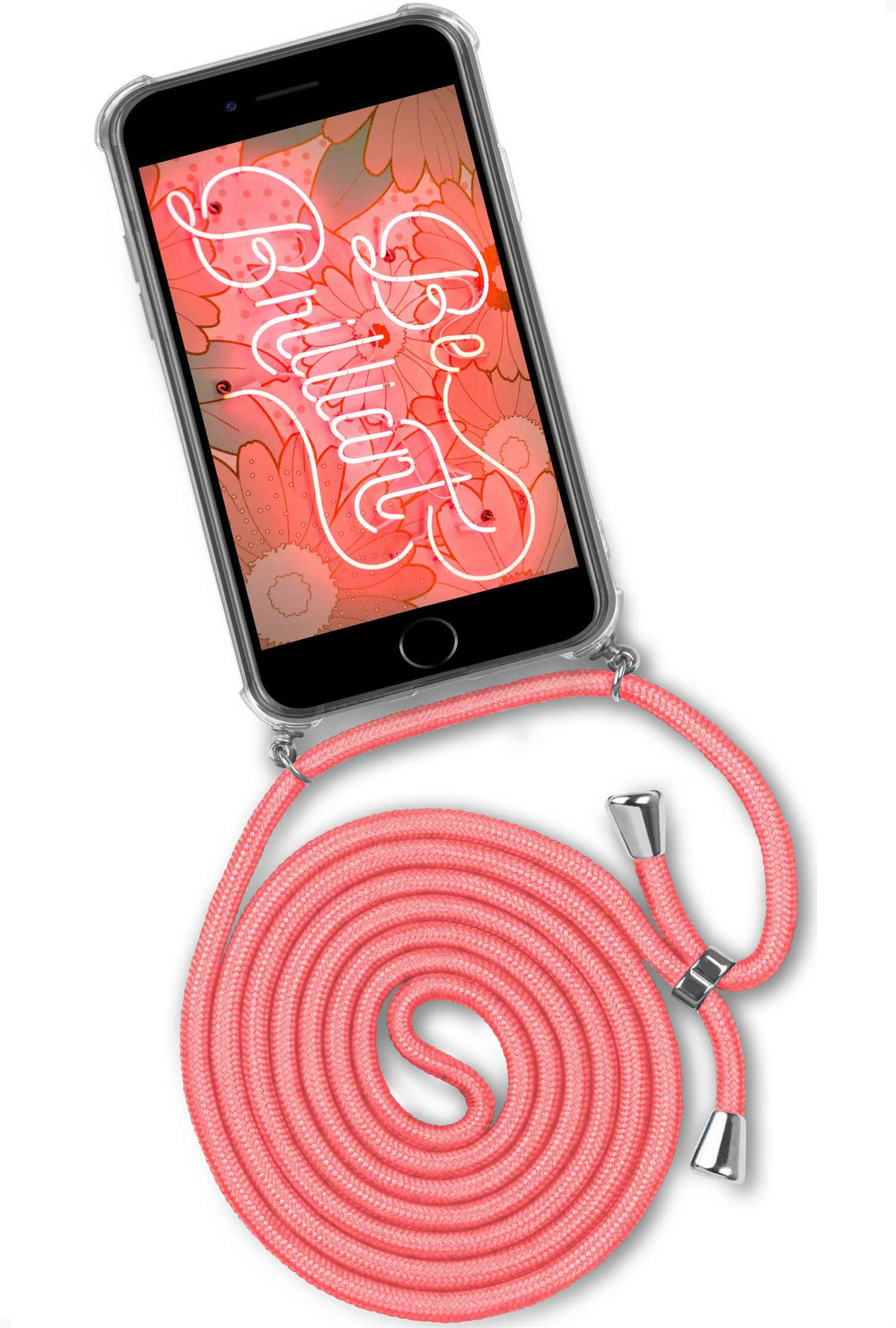 ONEFLOW Twist Case, Apple, Backcover, Kooky iPhone Generation SE Flamingo (Silber) (2020), 2