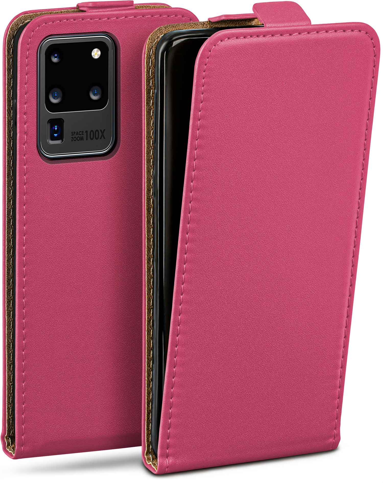 MOEX Flip Case, Samsung, Flip Galaxy S20 Cover, 5G, Berry-Fuchsia Ultra