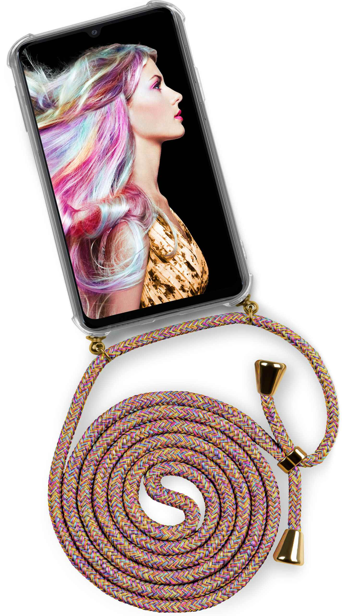ONEFLOW Twist Case, Galaxy Backcover, Sunny 5G, A33 (Gold) Rainbow Samsung