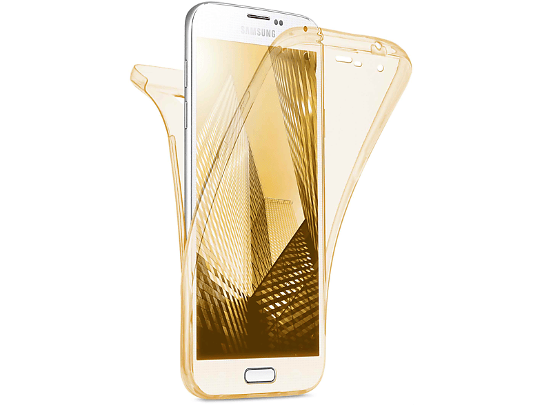 MOEX Double Case, Full Cover, Samsung, Galaxy S5, Gold