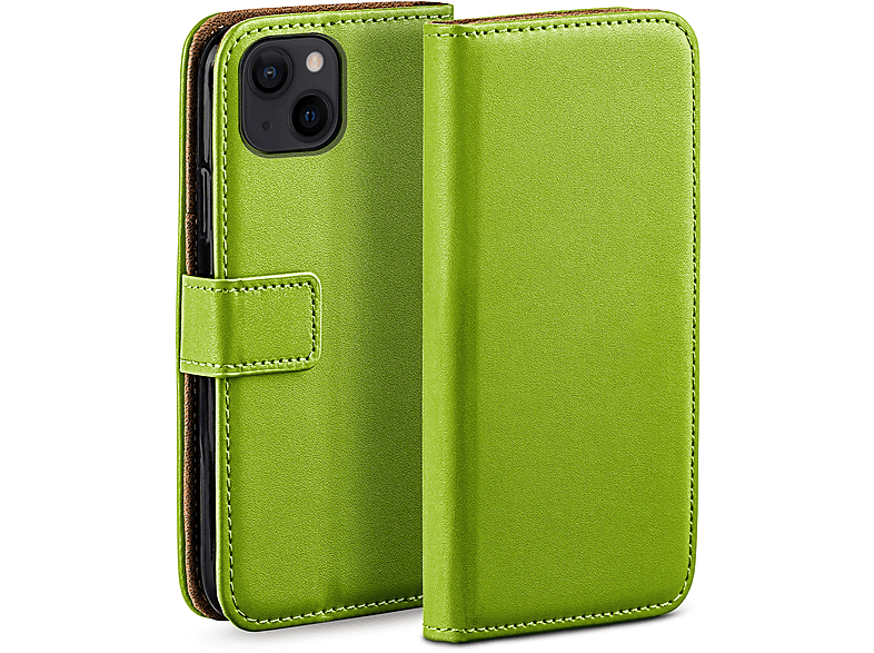 MOEX Book Case, Bookcover, Apple, iPhone 14, Lime-Green