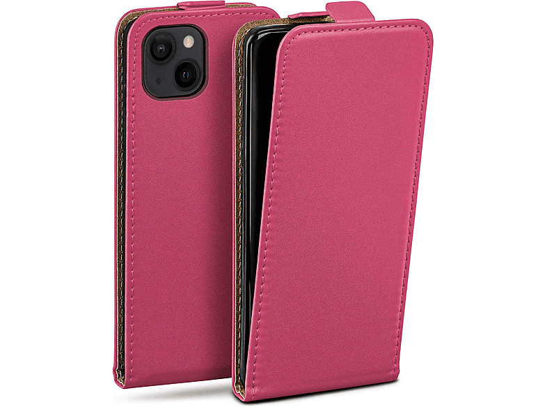 MOEX Flip Case, Flip Cover, Apple, iPhone 14, Berry-Fuchsia