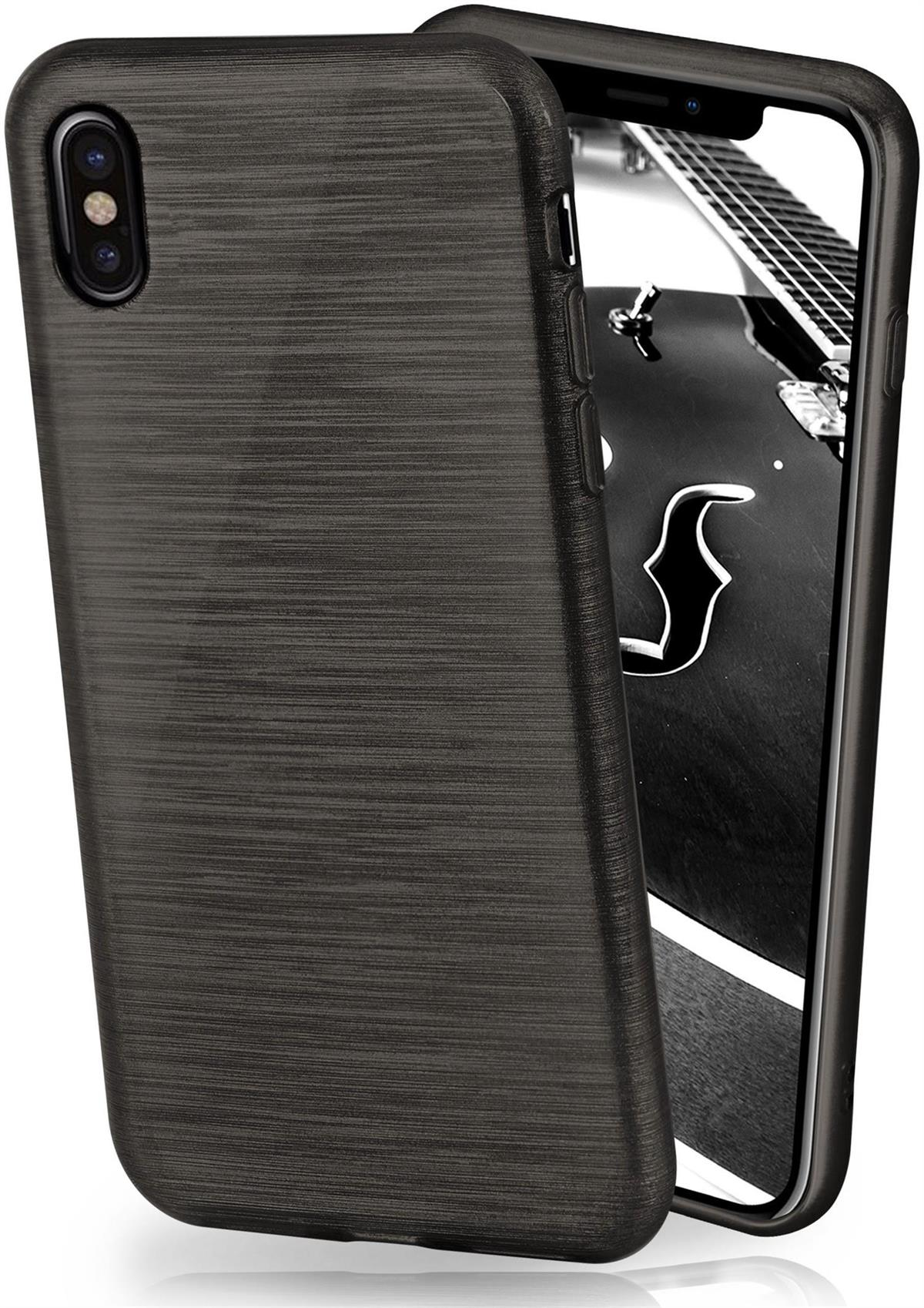 Onyx-Black Case, iPhone MOEX XS, Backcover, Brushed Apple,