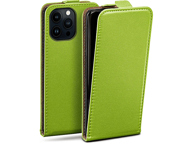 MOEX Flip Case, Flip Cover, Apple, iPhone 14 Pro, Lime-Green