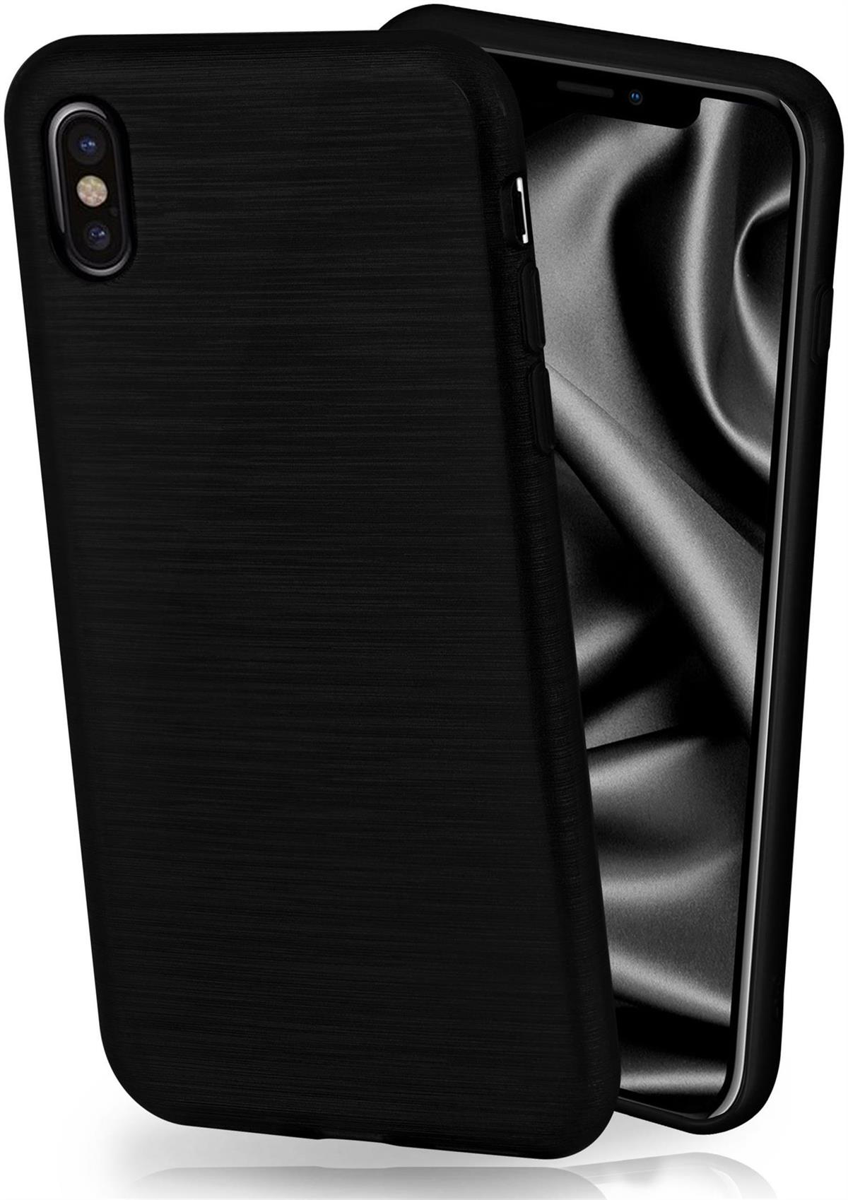 Apple, MOEX Slate-Black Backcover, X, Case, Brushed iPhone